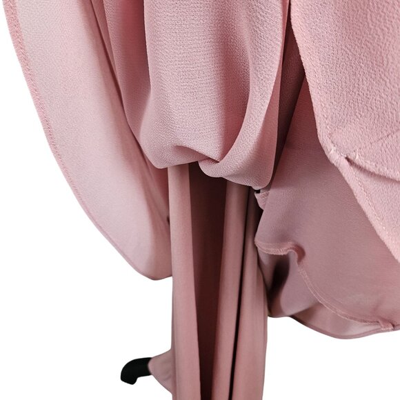 Le Bos Womens Formal Embroidered Lace Bodice Draped Skirt Maxi Dress Size 10 - Picture 15 of 16